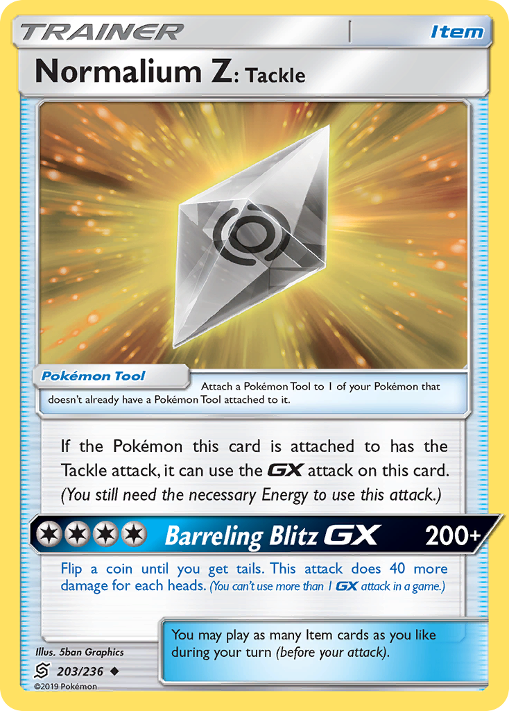 Normalium Z: Tackle — SM - Unified Minds #203/236