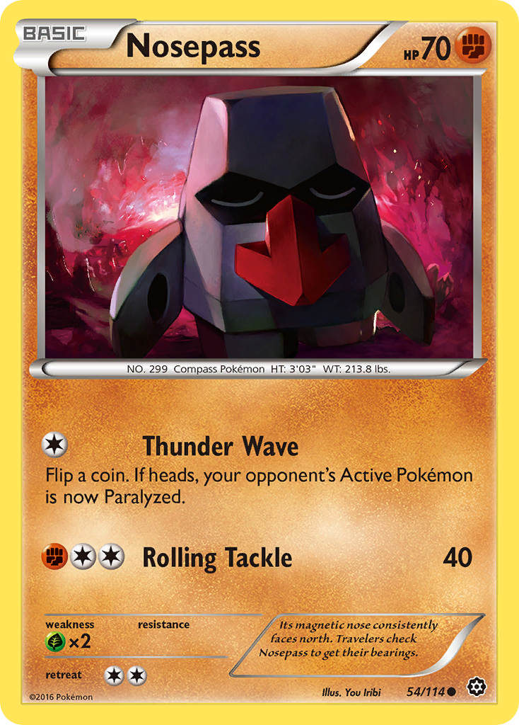 Nosepass — XY - Steam Siege #54/114