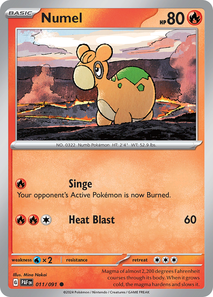 Numel — SV: Paldean Fates #011/091