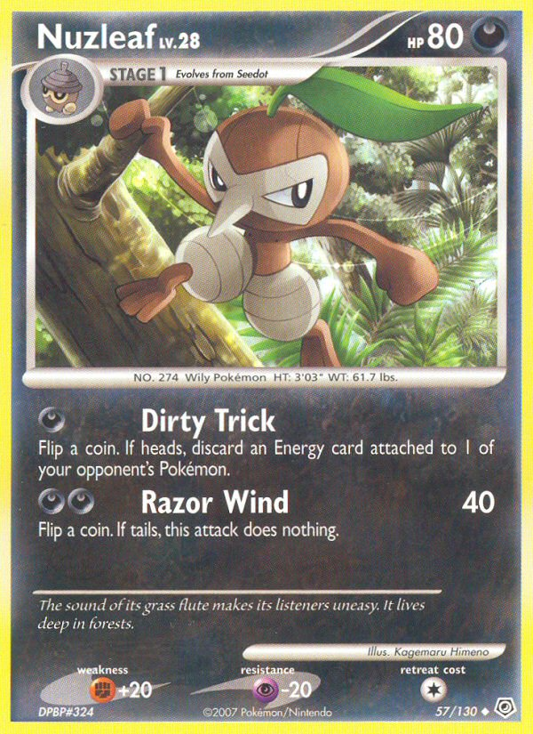 Nuzleaf — Diamond and Pearl #57/130