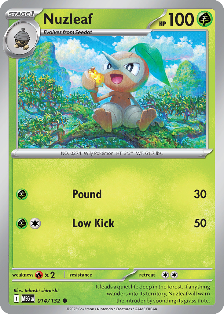 Nuzleaf — ME01: Mega Evolution #014/132