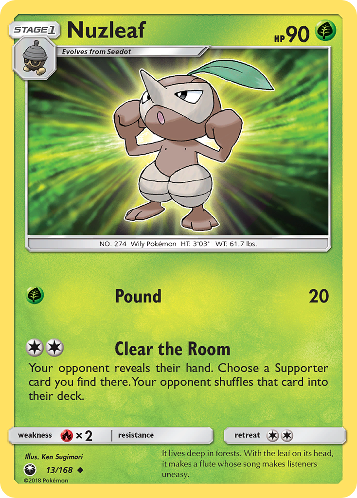 Nuzleaf — SM - Celestial Storm #13/168