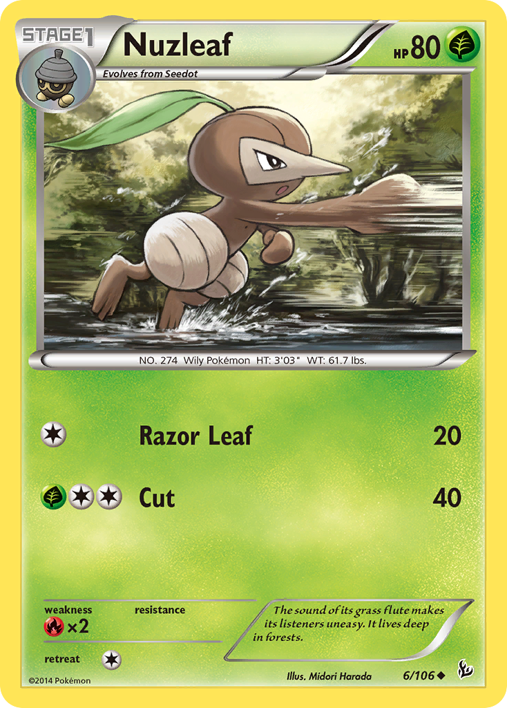 Nuzleaf — XY - Flashfire #6/106
