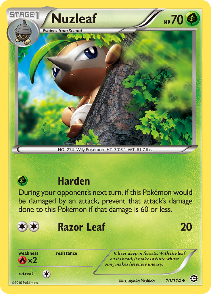 Nuzleaf — XY - Steam Siege #10/114