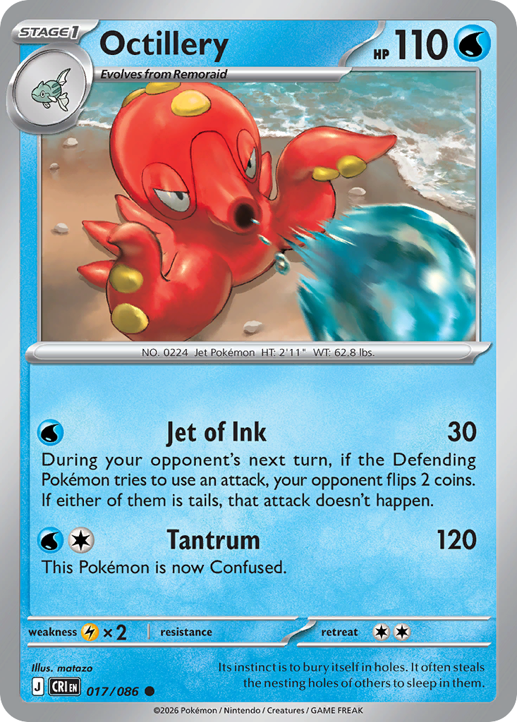 Octillery — ME04: Chaos Rising #017/086