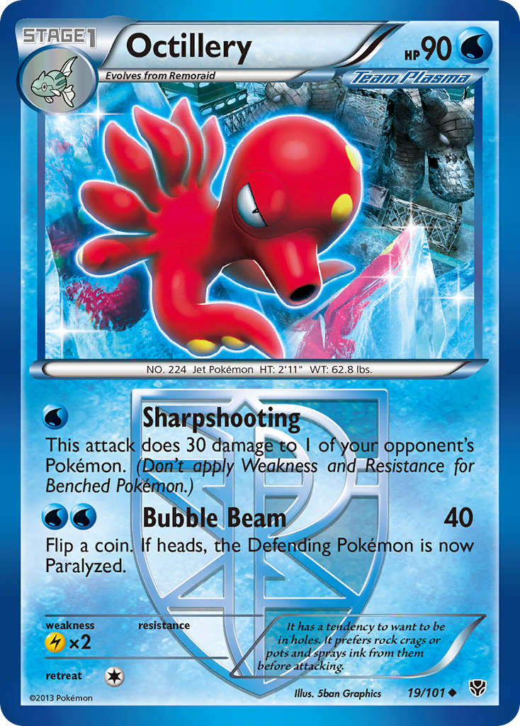 Octillery (Team Plasma) — Plasma Blast #19/101