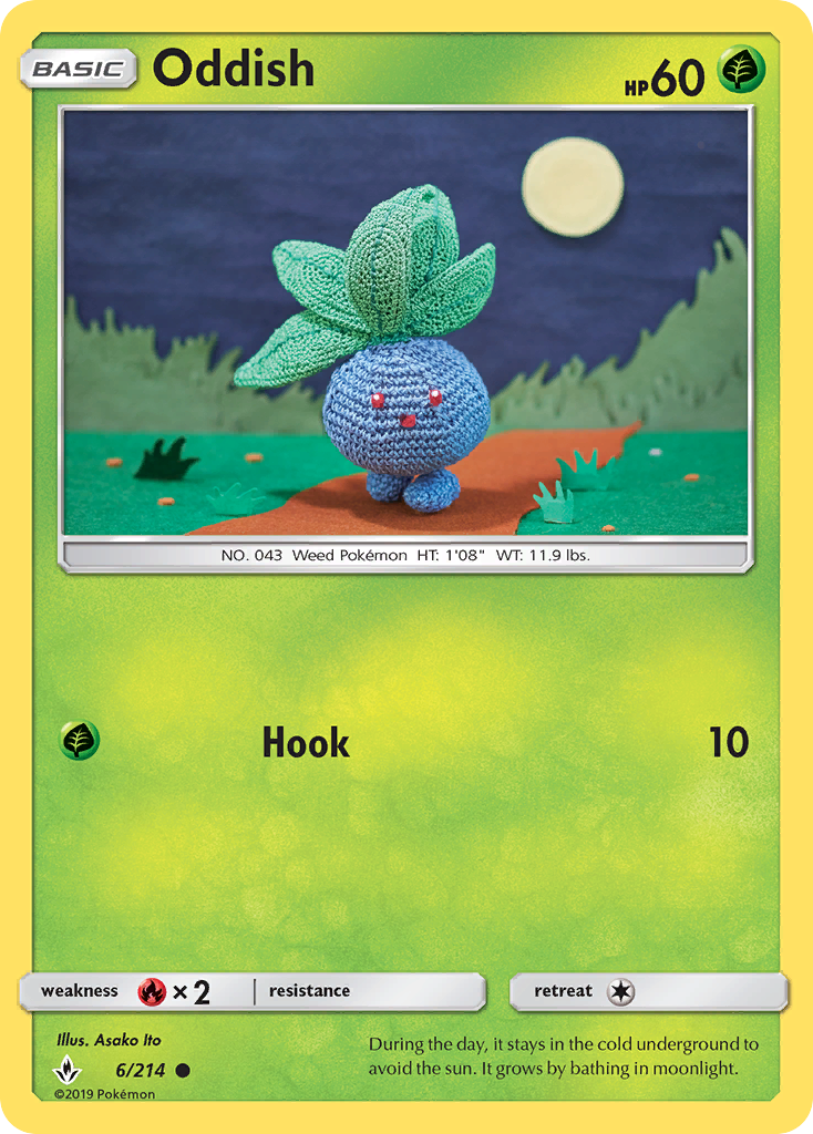 Oddish (6) — SM - Unbroken Bonds #6/214