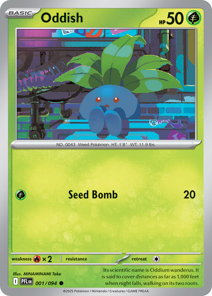 Oddish — ME02: Phantasmal Flames #001/094