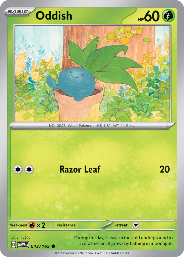 Oddish — SV: Scarlet & Violet 151 #043/165