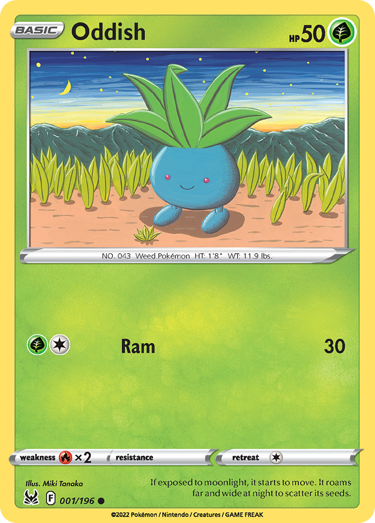 Oddish — SWSH11: Lost Origin #001/196