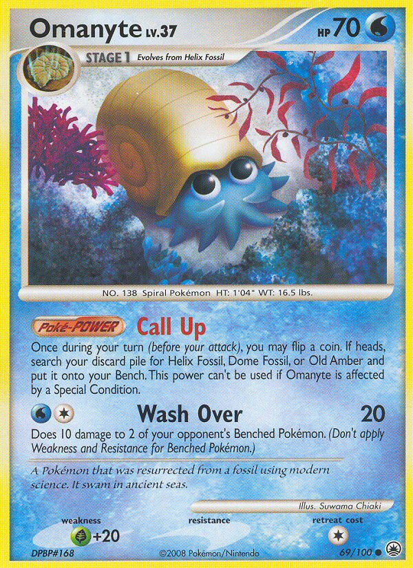 Omanyte — Majestic Dawn #69/100