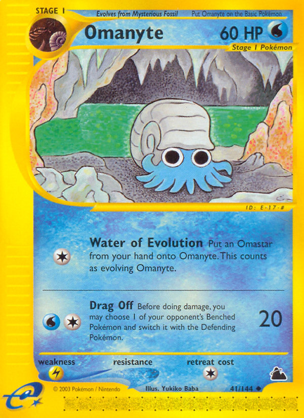 Omanyte — Skyridge #041/144