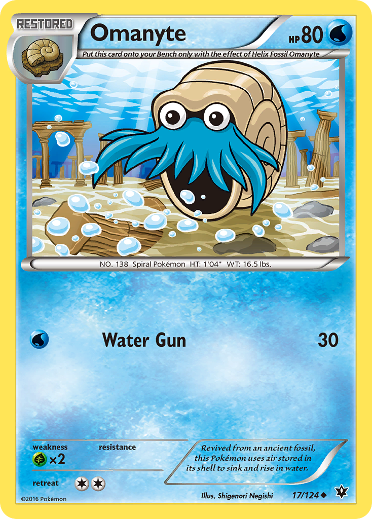 Omanyte — XY - Fates Collide #17/124
