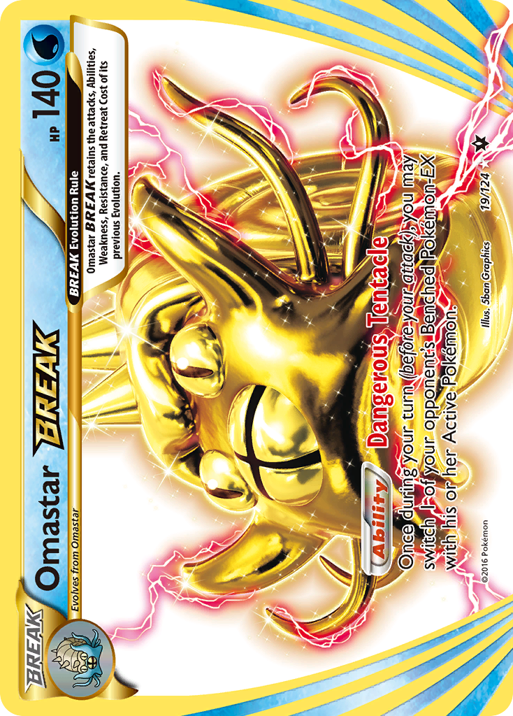 Omastar BREAK — XY - Fates Collide #19/124
