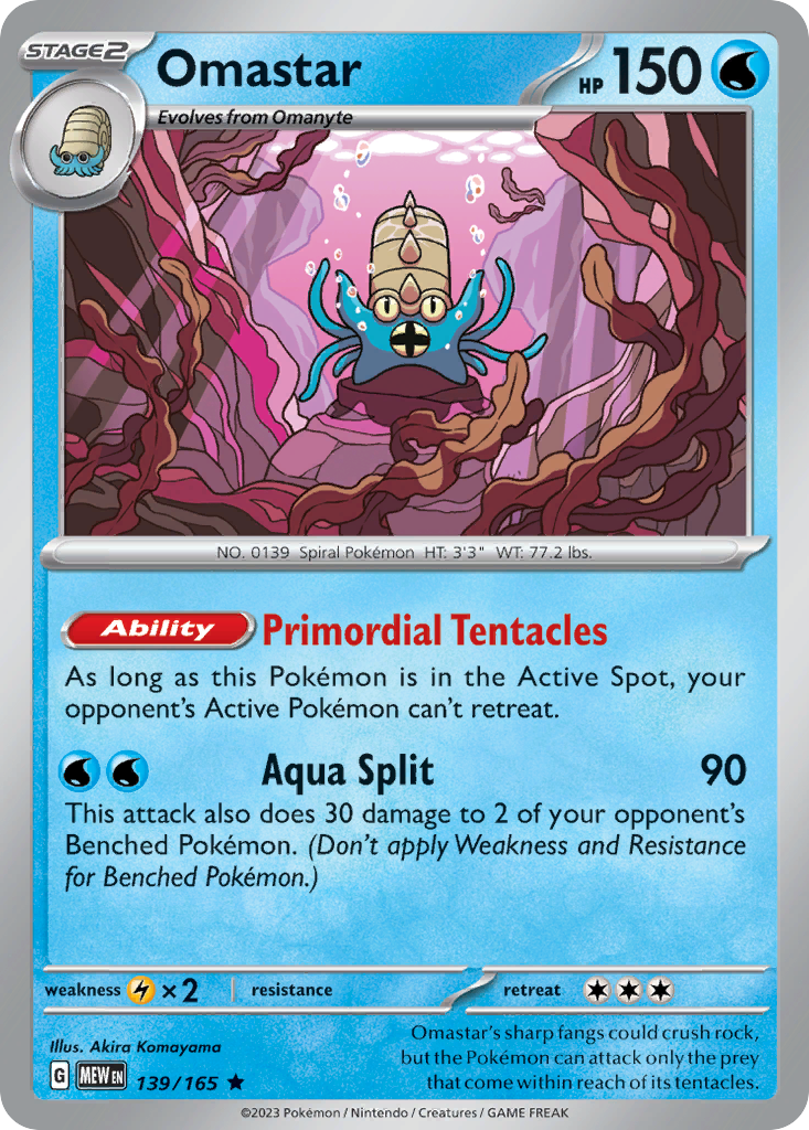 Omastar — SV: Scarlet & Violet 151 #139/165