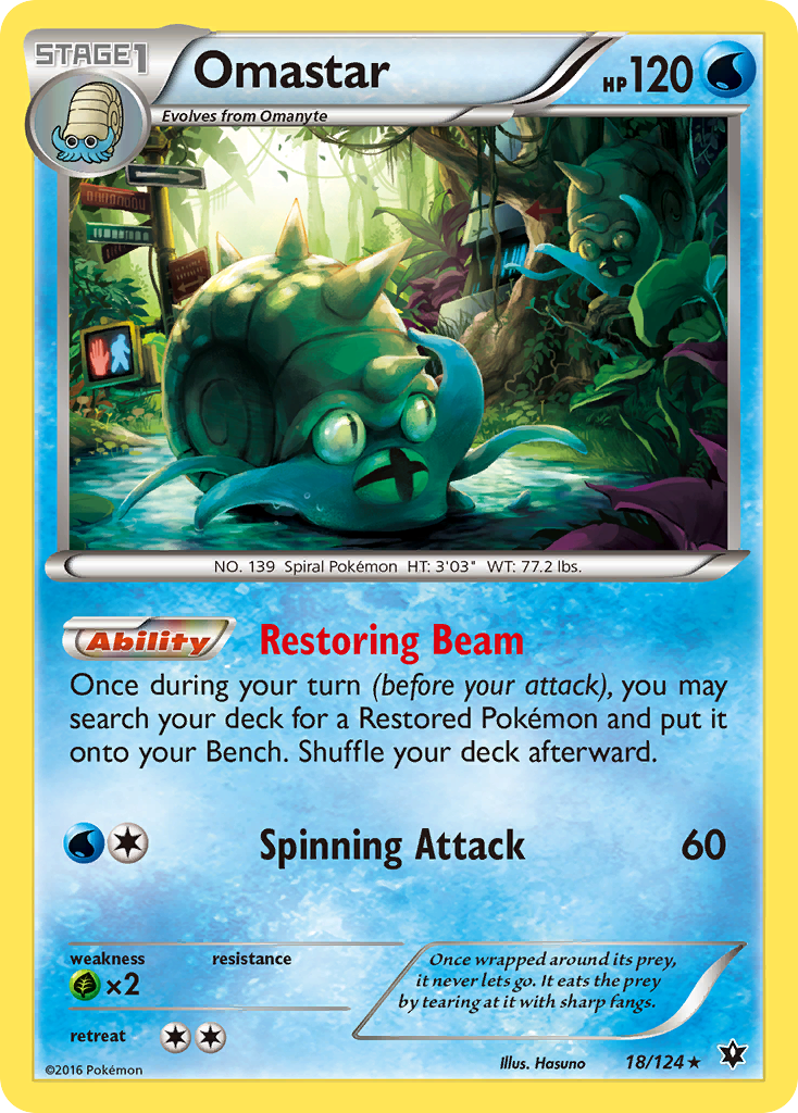 Omastar — XY - Fates Collide #18/124