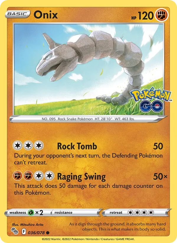 Onix — Pokemon GO #036/078