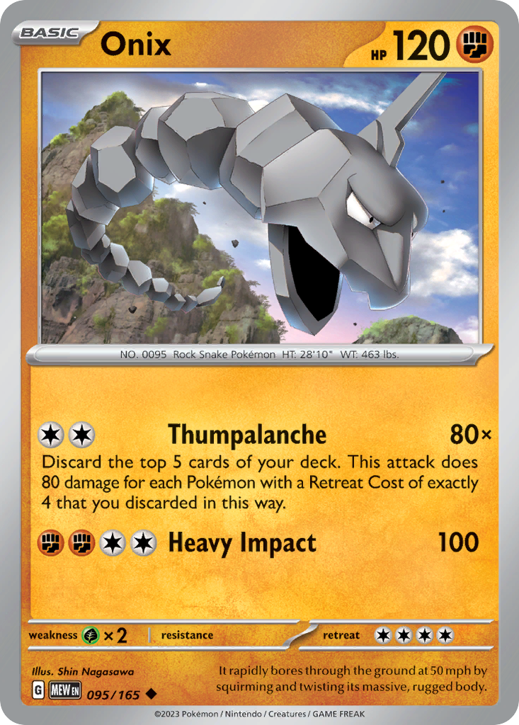 Onix — SV: Scarlet & Violet 151 #095/165