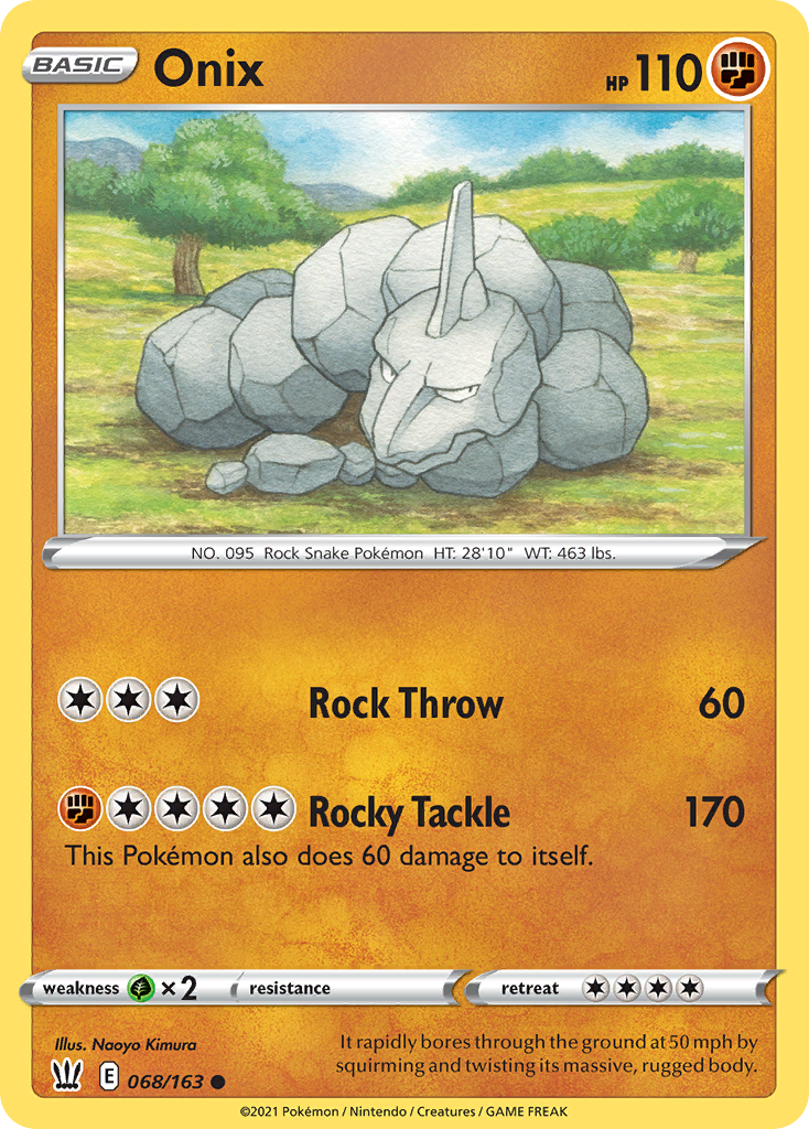 Onix — SWSH05: Battle Styles #068/163