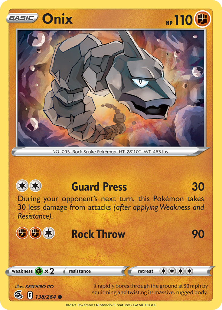Onix — SWSH08: Fusion Strike #138/264