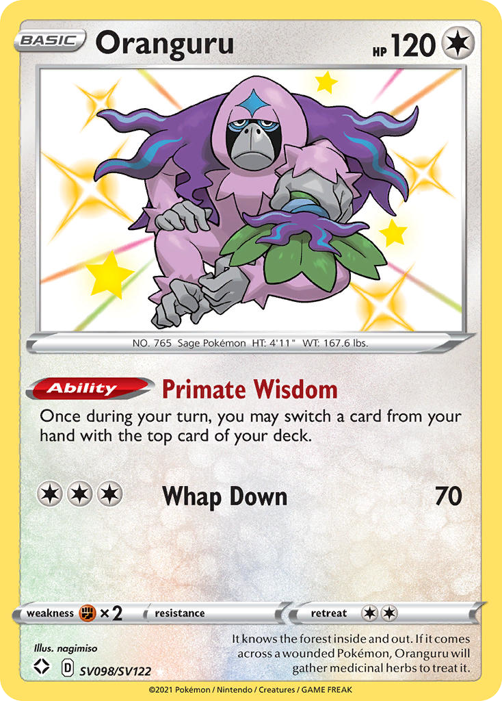 Oranguru — Shining Fates: Shiny Vault #SV098/SV122