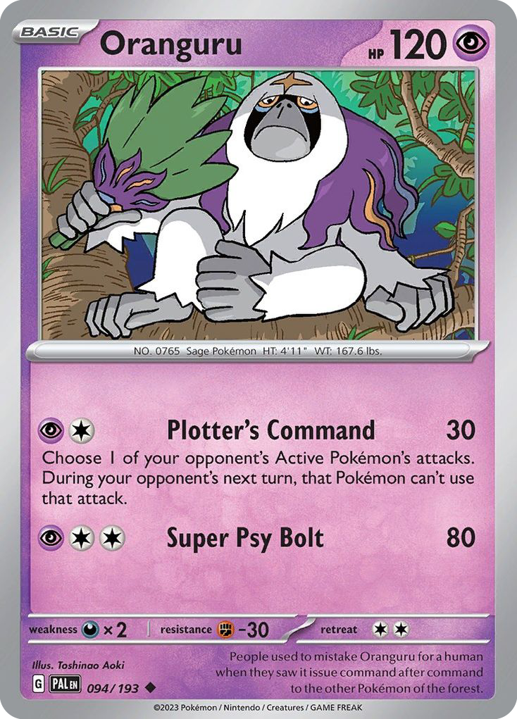 Oranguru — SV02: Paldea Evolved #094/193