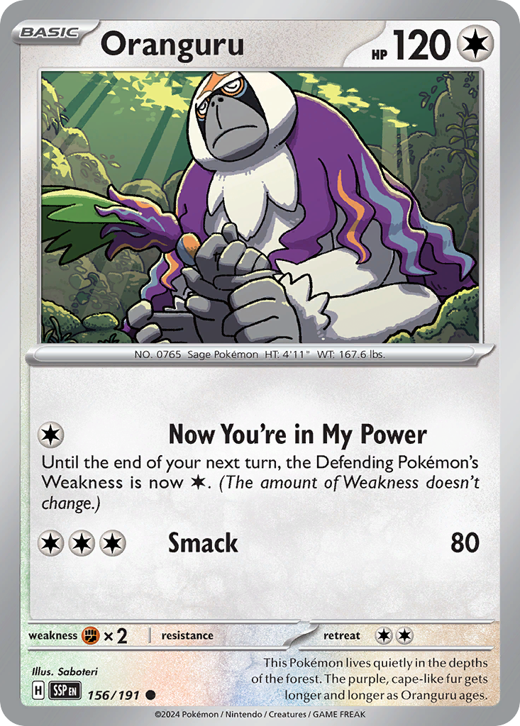 Oranguru — SV08: Surging Sparks #156/191