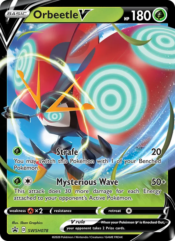 Orbeetle V — Jumbo Cards #SWSH078