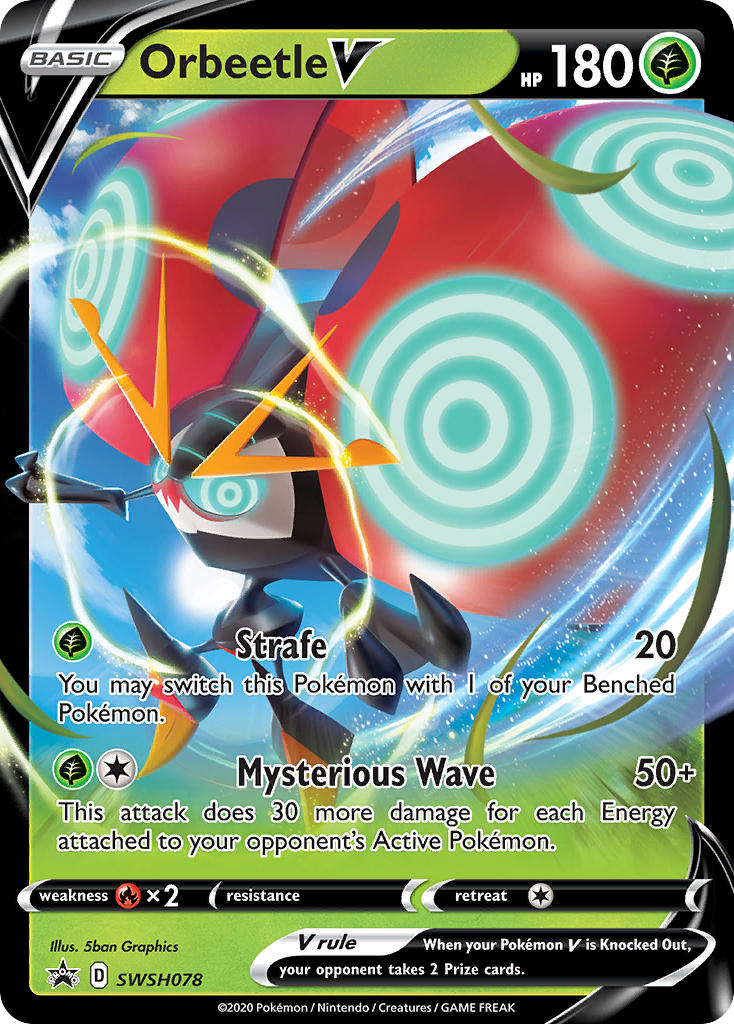 Orbeetle V — SWSH: Sword & Shield Promo Cards #SWSH078