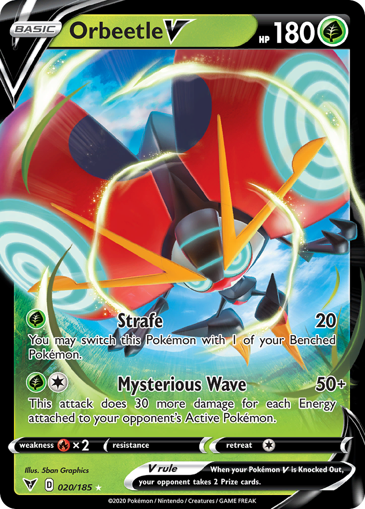 Orbeetle V — SWSH04: Vivid Voltage #020/185