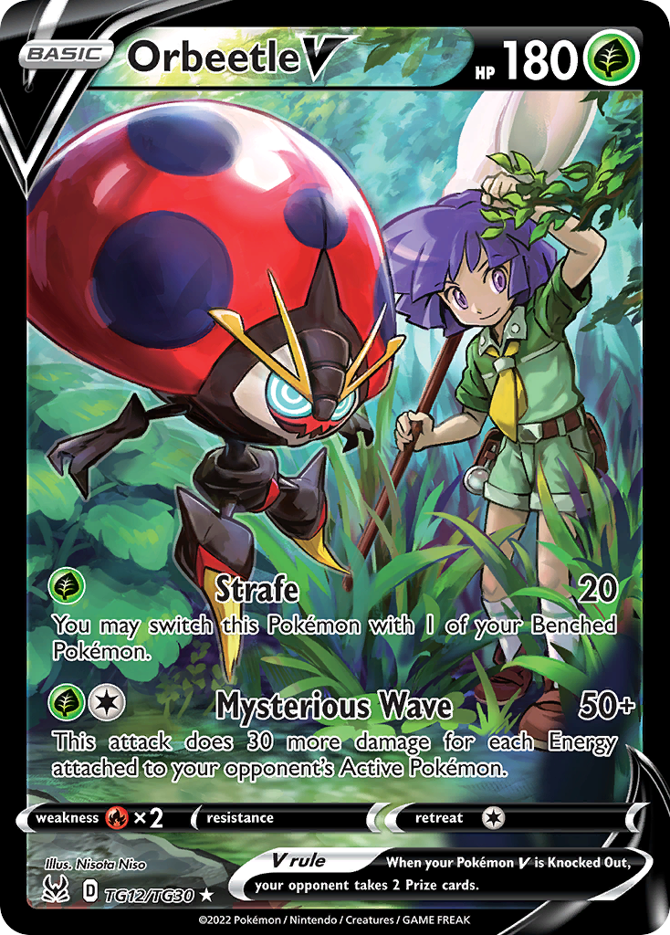Orbeetle V — SWSH11: Lost Origin Trainer Gallery #TG12/TG30