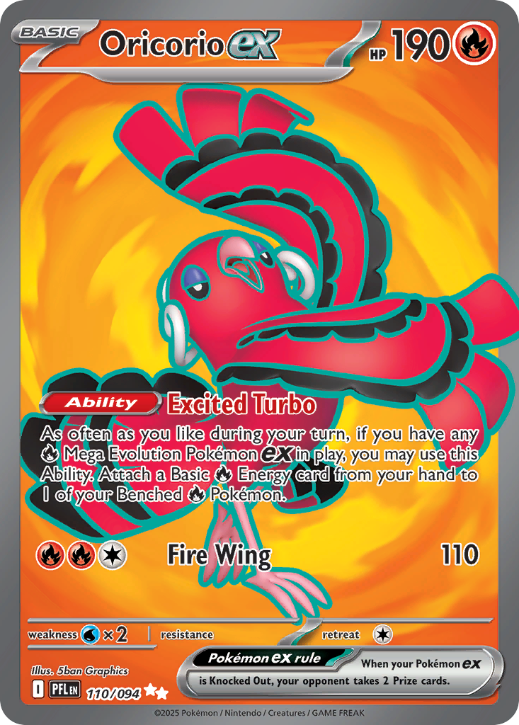 Oricorio ex — ME02: Phantasmal Flames #110/094