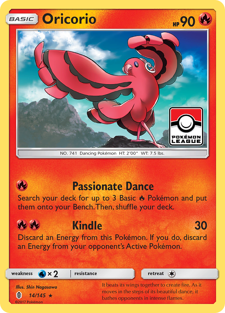 Oricorio — League & Championship Cards #014/145