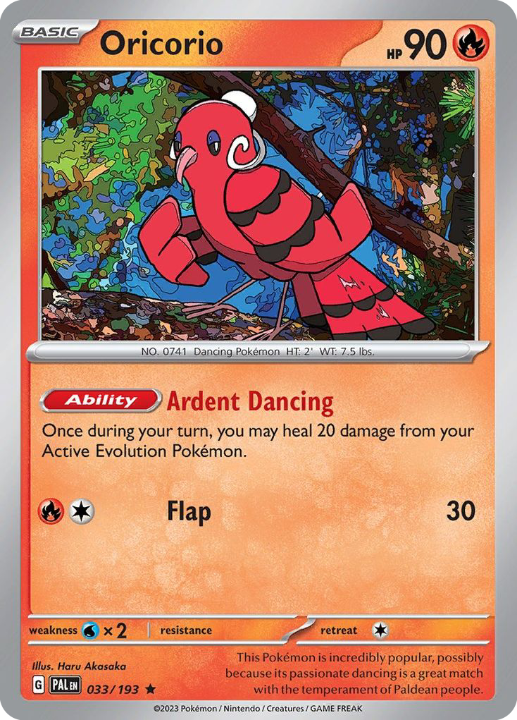 Oricorio — SV02: Paldea Evolved #033/193
