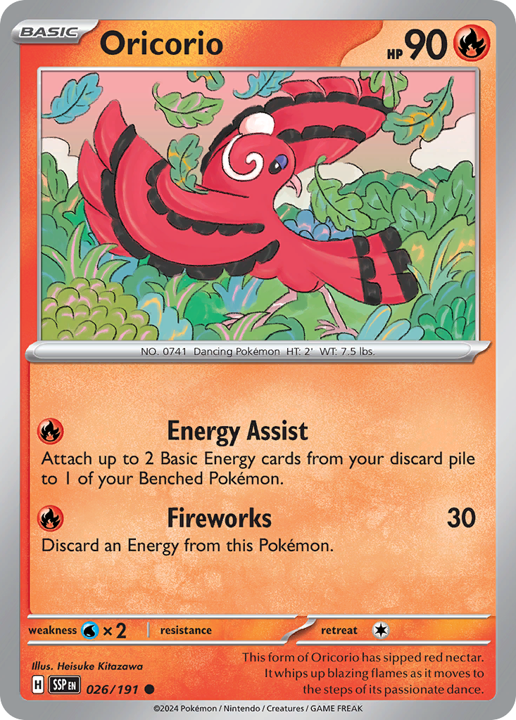 Oricorio — SV08: Surging Sparks #026/191
