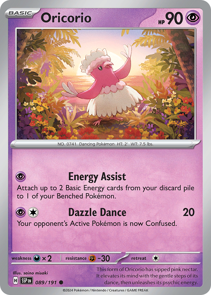 Oricorio — SV08: Surging Sparks #089/191