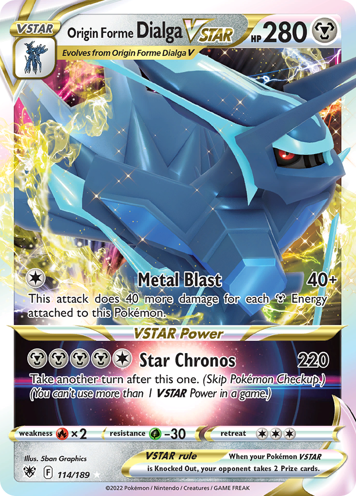 Origin Forme Dialga VSTAR — SWSH10: Astral Radiance #114/189