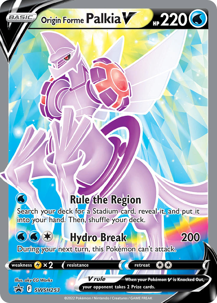 Origin Forme Palkia V — SWSH: Sword & Shield Promo Cards #SWSH253