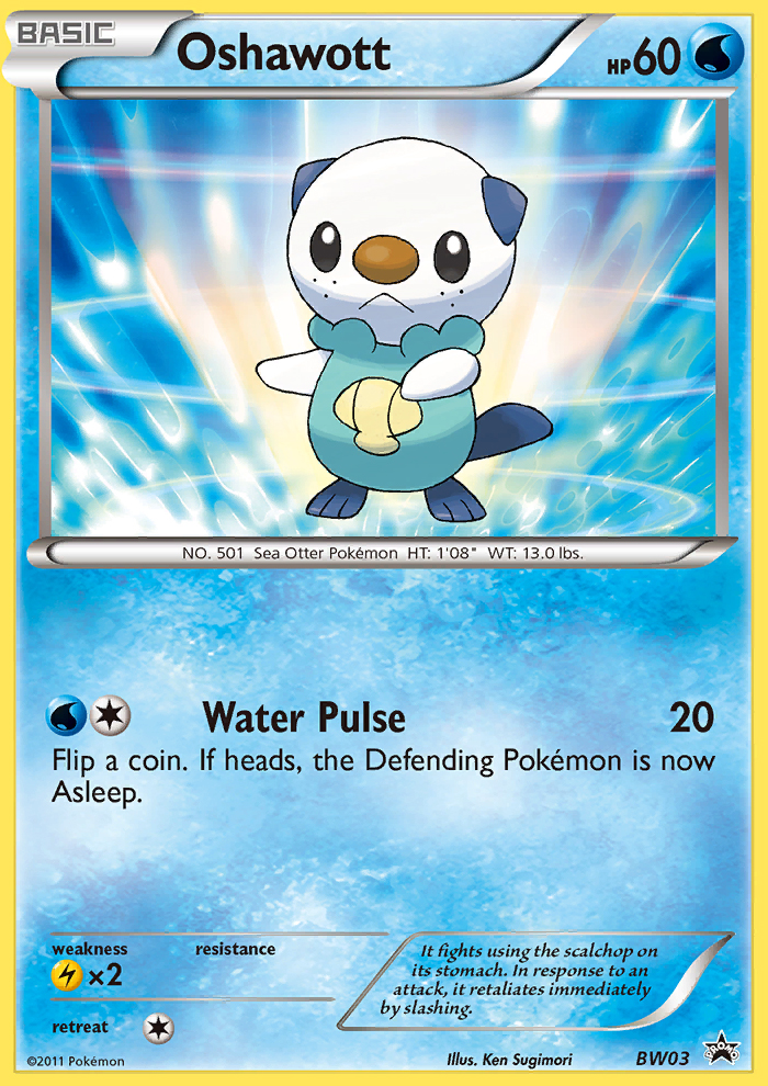 Oshawott — Black and White Promos #BW03