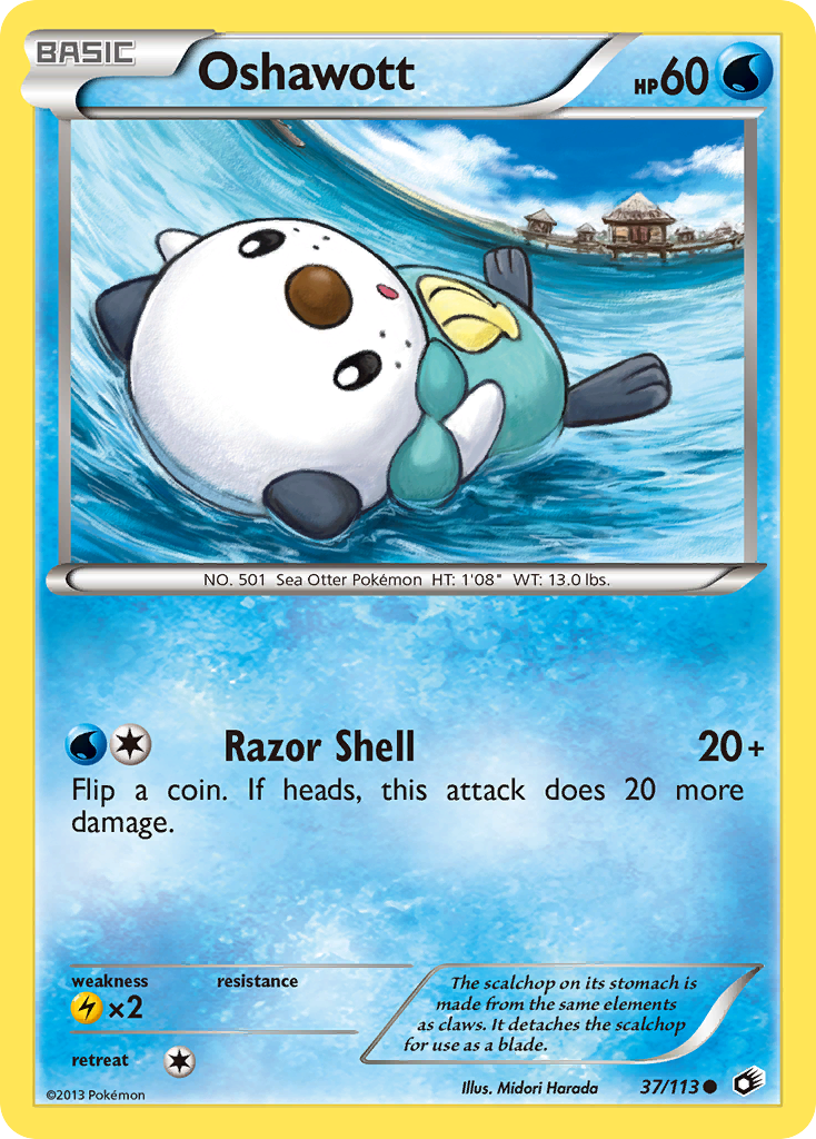 Oshawott — Legendary Treasures #37/113
