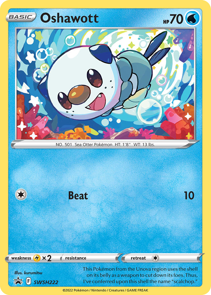 Oshawott — SWSH: Sword & Shield Promo Cards #SWSH222