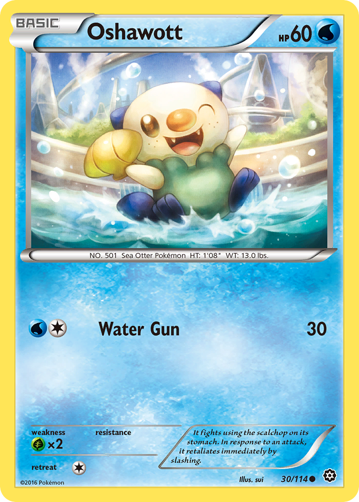 Oshawott — XY - Steam Siege #30/114