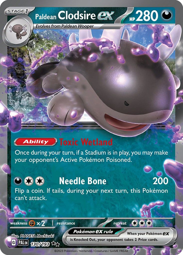 Paldean Clodsire ex — SV02: Paldea Evolved #130/193