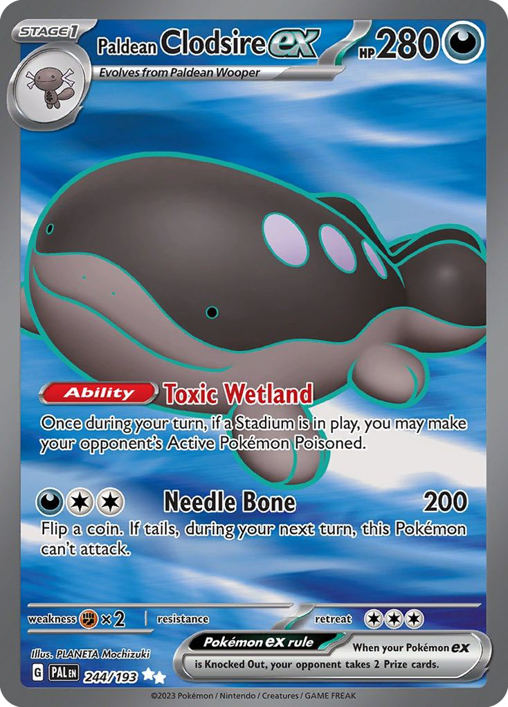 Paldean Clodsire ex — SV02: Paldea Evolved #244/193