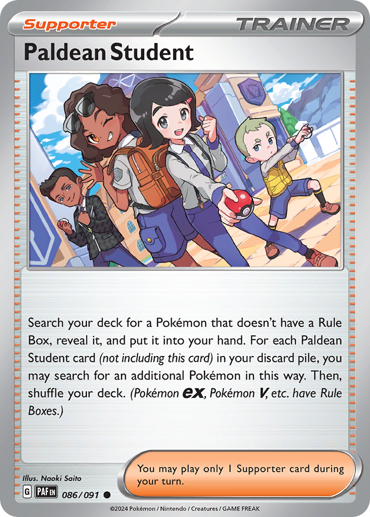 Paldean Student — SV: Paldean Fates #086/091