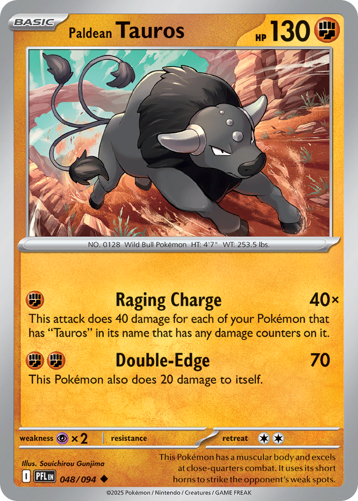 Paldean Tauros — ME02: Phantasmal Flames #048/094