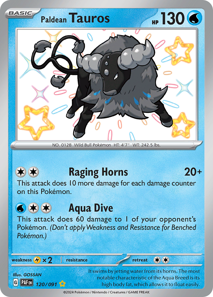 Paldean Tauros — SV: Paldean Fates #120/091