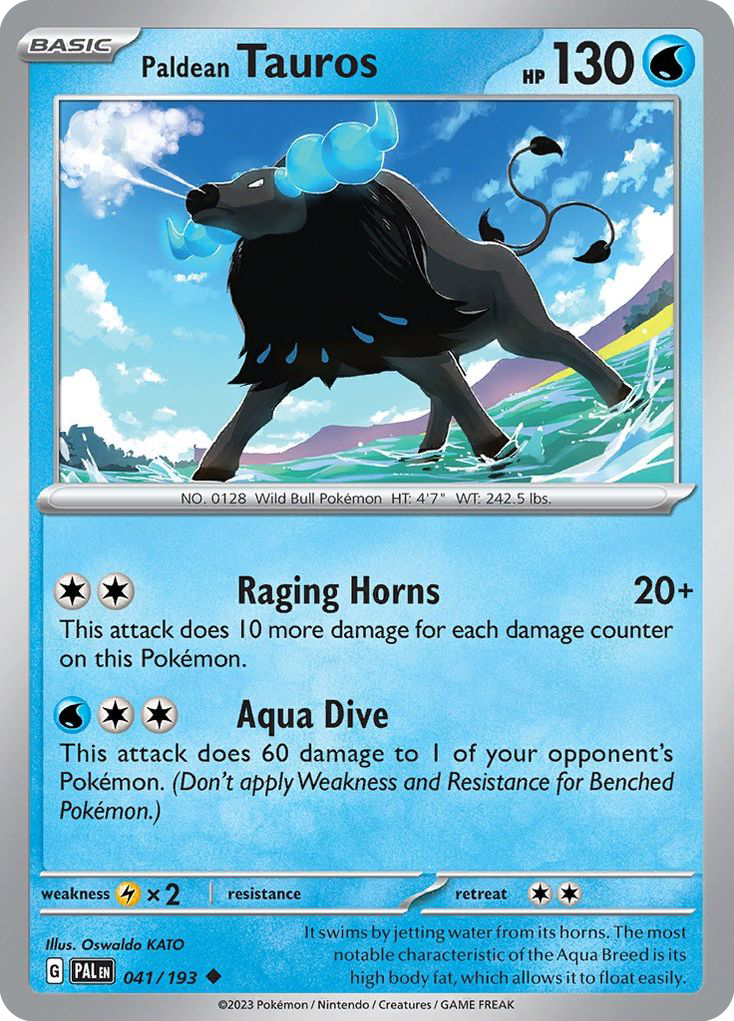 Paldean Tauros — SV02: Paldea Evolved #041/193