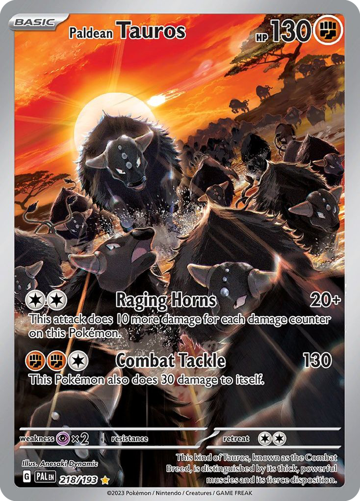 Paldean Tauros — SV02: Paldea Evolved #218/193