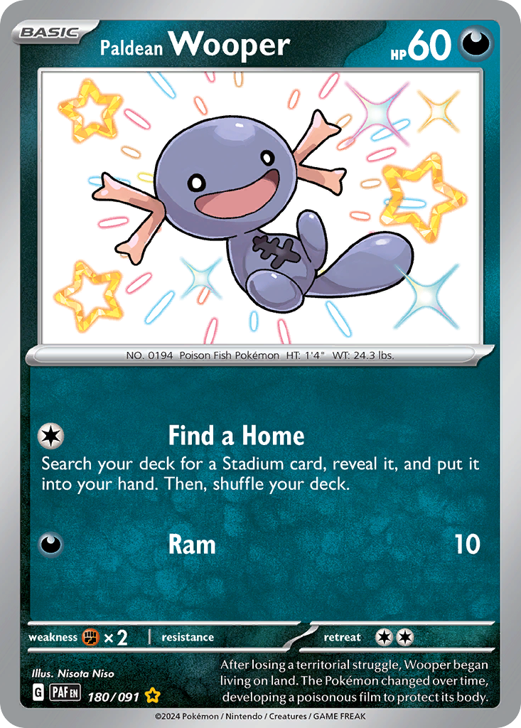 Paldean Wooper — SV: Paldean Fates #180/091